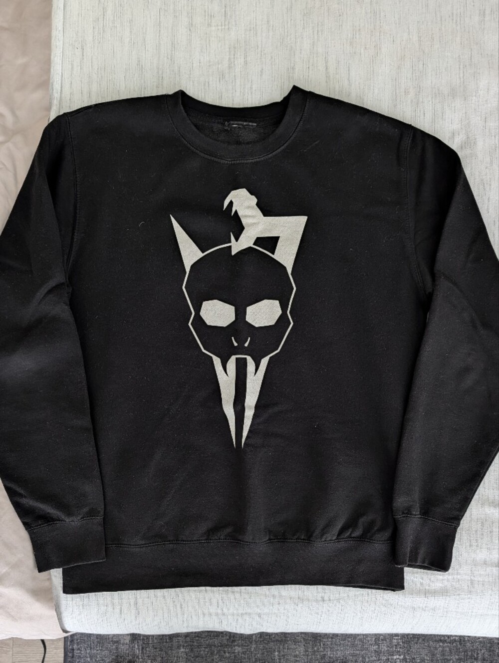Harry Potter The Cursed Child - Voldemort Black Graphic Skull Crewneck Sweater